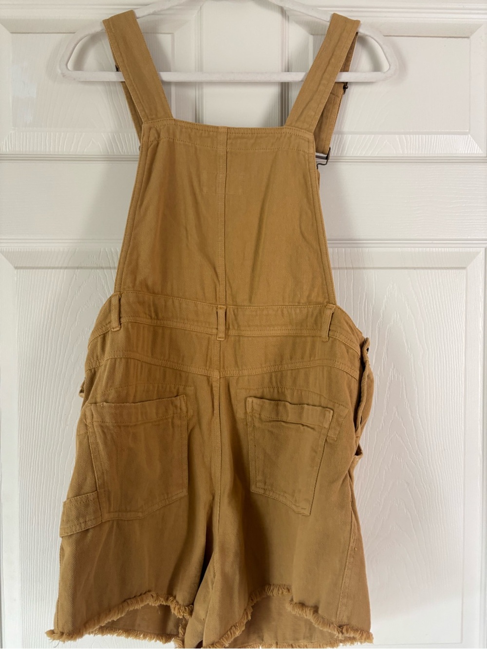 Pilcro Tan Short Overall Romper - Picture 3 of 4